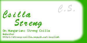 csilla streng business card